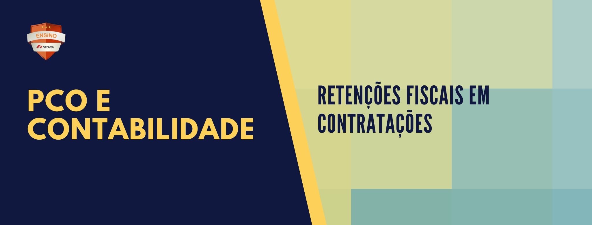 Banner - PCO/Contabilidade | Retenções Fiscais em Contratações