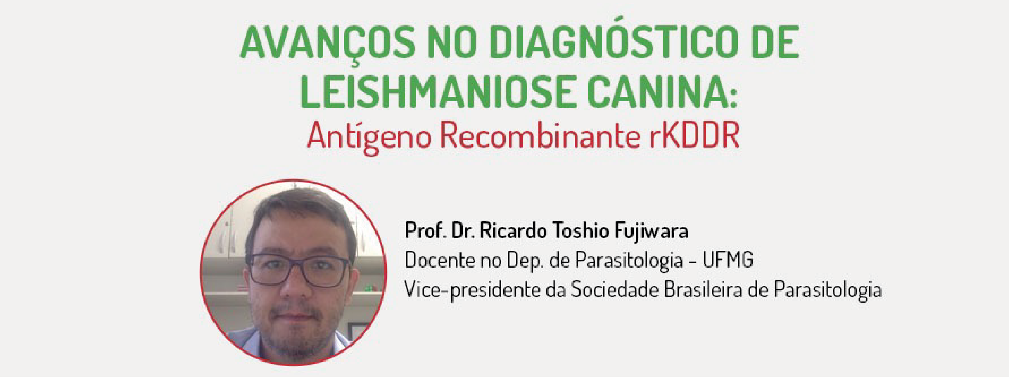 Banner - Webinar - TR para Leishmaniose Visceral baseado em KDDR: do desenvolvimento aos avanços atuais